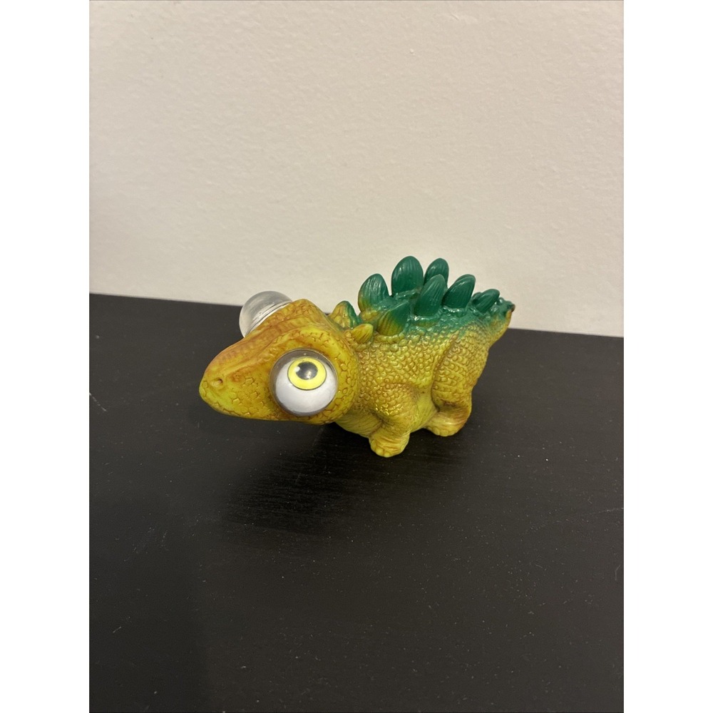 Rubber Dinosaur Squeeze Eyeball Popping Googly Eye Baby Stegosaurus Stress Ball